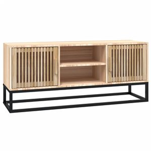 vidaXL Meuble TV 105x30x45 cm bois d'ing&eacute;nierie et fer
