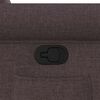 vidaXL Fauteuil inclinable Marron fonc&eacute; Tissu