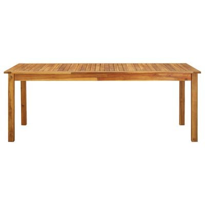 vidaXL Table de jardin 200x90x74 cm Bois d'acacia massif