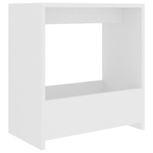 vidaXL Table d'appoint blanc 50x26x50 cm bois d'ing&eacute;nierie