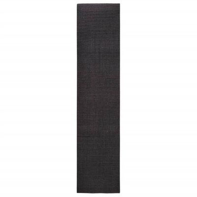 vidaXL Tapis en sisal pour griffoir noir 80x350 cm