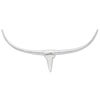 vidaXL Décoration murale tête de taureau Aluminium Argenté 96 cm