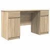 vidaXL Bureau Ch&ecirc;ne sonoma 140 x 49 x 76 cm Bois d'ing&eacute;nierie