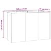 vidaXL Jardini&egrave;re 120x80x80 cm acier inoxydable