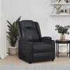 vidaXL Fauteuil inclinable Noir Similicuir