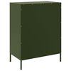 vidaXL Buffet vert olive 68x39x89 cm acier