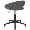 vidaXL Chaise pivotante de bureau Gris fonc&eacute; Velours