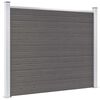 vidaXL Panneau de cl&ocirc;ture WPC 180x146 cm Gris
