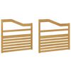 vidaXL Module d'accoudoirs 2 pcs Blanc 79 x 4 x 73 cm