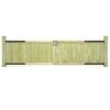 vidaXL Portillons de jardin 2 pcs Bois de pin impr&eacute;gn&eacute; 300x75 cm