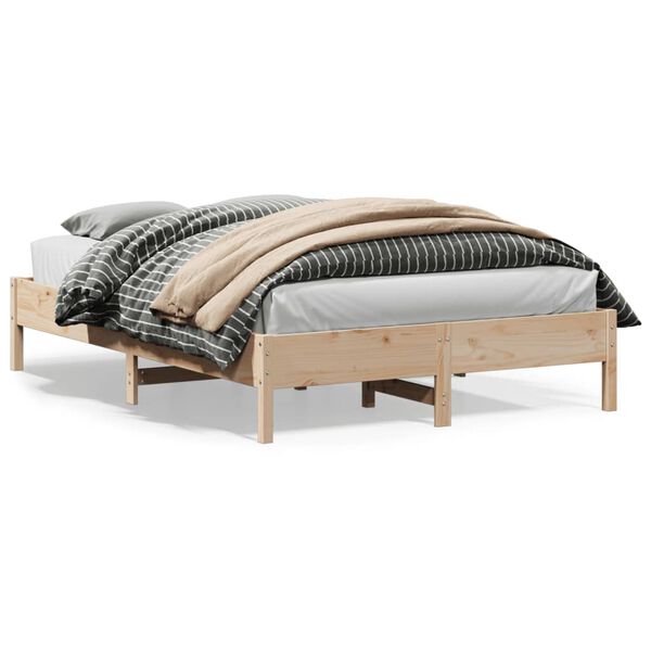 vidaXL Cadre de lit sans matelas 150x200 cm bois de pin massif