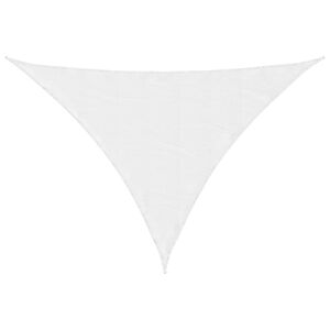 vidaXL Voile de parasol tissu oxford triangulaire 3,5x3,5x4,9 m blanc
