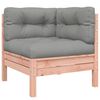 vidaXL Salon de jardin 7 pcs et coussins bois massif sapin de douglas