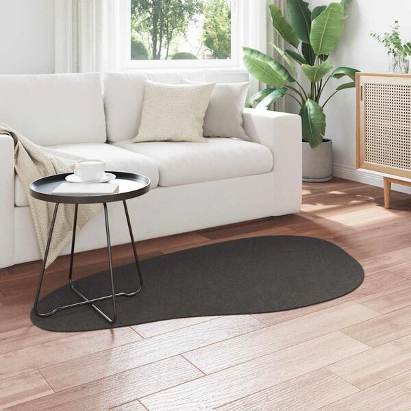 vidaXL Tapis HUARTE Anthracite 80 x 150 cm Polyester