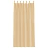 vidaXL Rideaux en voile avec passe-tringles 2 pcs sable