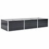 vidaXL Lit sur&eacute;lev&eacute; de jardin Anthracite 240x80x45 cm Acier galvanis&eacute;