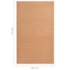 vidaXL Tapis BCF Beige 100x150 cm