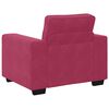 vidaXL Ensemble de canap&eacute;s 3 pcs avec coussins Rouge bordeaux Velours