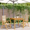 vidaXL Chaises de jardin lot de 2 beige bois d'acacia et polypropylène