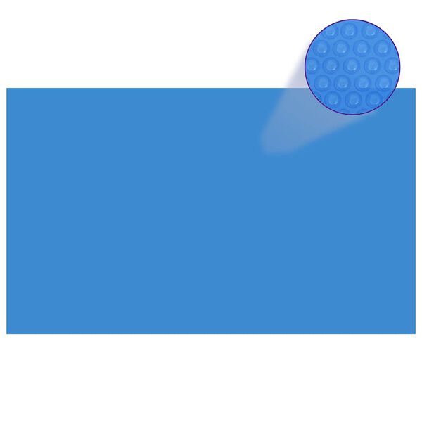 vidaXL Couverture de piscine rectangulaire 1000x600 cm PE Bleu