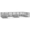 vidaXL Salon de jardin 11 pcs bois de pin massif