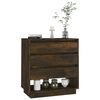 vidaXL Buffet Ch&ecirc;ne fum&eacute; 70x41x75 cm Bois d'ing&eacute;nierie
