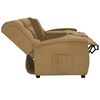 vidaXL Fauteuil inclinable avec porte-gobelet 4 places Taupe