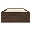 vidaXL Cadre de lit sans matelas ch&ecirc;ne marron 75x190cm bois ing&eacute;nierie