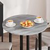 vidaXL Plateau de table Sonoma gris 70 x 70 x 1,5 cm Bois d'ingénierie