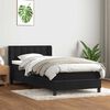 vidaXL Sommier &agrave; lattes de lit avec matelas noir 80x220 cm velours