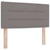 vidaXL T&ecirc;te de lit LED avec bandes LED Taupe 100 cm tissu