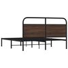 vidaXL Cadre de lit sans matelas 150x200 cm ch&ecirc;ne marron