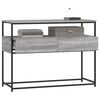 vidaXL Table console sonoma gris 100x40x75 cm bois d'ingénierie