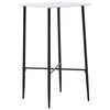 vidaXL Ensemble de bar 3 pcs Similicuir Noir