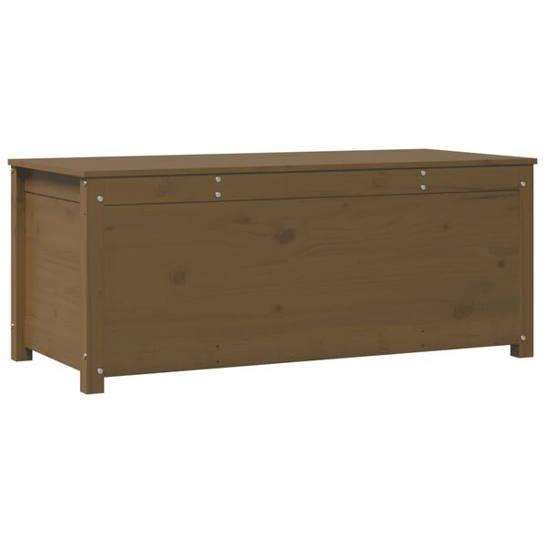 vidaXL Bo&icirc;te de rangement Marron miel 110x50x45,5cm Bois massif de pin