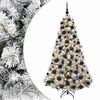 vidaXL Sapin de No&euml;l artificiel avec boules 180 cm 300 LED Blanc chaud