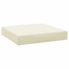 vidaXL Coussins de palette lot de 2 blanc cr&egrave;me tissu oxford