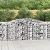 vidaXL Paniers &agrave; gabions arqu&eacute;s 5 pcs 400x50x100/120 cm Fer galvanis&eacute;