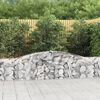 vidaXL Paniers &agrave; gabions arqu&eacute;s 5 pcs 400x30x60/80 cm Fer galvanis&eacute;