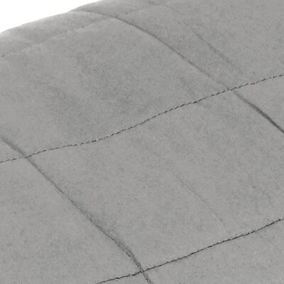 vidaXL Couverture lestée Gris 200x200 cm 13 kg Tissu
