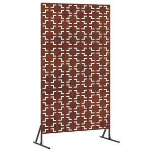 vidaXL &Eacute;cran de confidentialit&eacute; 100 x 50 x 180 cm Acier patin&eacute; Rouill&eacute;