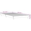vidaXL Cadre de lit sans matelas gris b&eacute;ton 100x200 cm