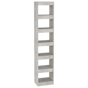 vidaXL Biblioth&egrave;que/S&eacute;parateur de pi&egrave;ce Gris b&eacute;ton 40x30x198 cm