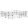 vidaXL Cage animaux de compagnie à 60 panneaux et porte Noir 35x35 cm