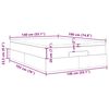 vidaXL Cadre de lit ottoman avec matelas rose 140x190 cm velours