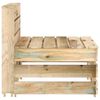 vidaXL Canap&eacute; palette de milieu de jardin bois de pin impr&eacute;gn&eacute;