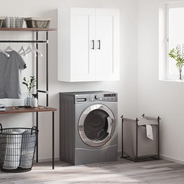 vidaXL Armoire murale blanc 69,5x34x90 cm bois d'ing&eacute;nierie