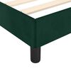 vidaXL Cadre de lit sans matelas vert fonc&eacute; 120x190 cm velours