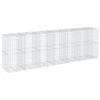 vidaXL Panier gabion avec couvercle 650x100x200 cm fer galvanis&eacute;