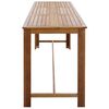 vidaXL Table de bar Bois d'acacia massif 150x70x105 cm